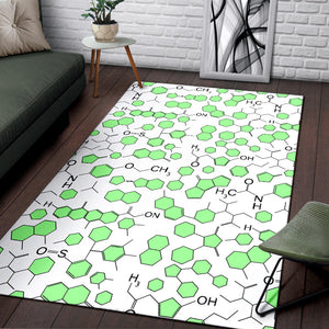 Chemistry Periodic Table Pattern Print Design 03 Area Rug