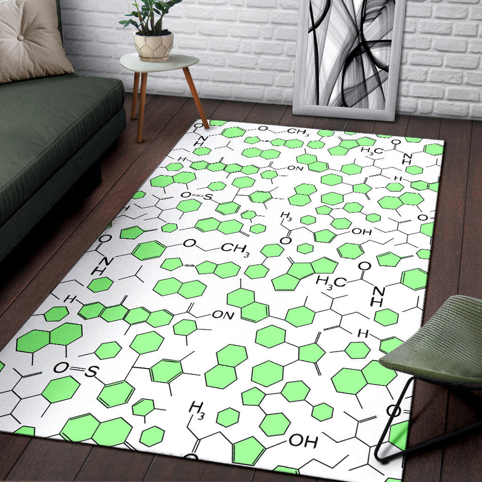 Chemistry Periodic Table Pattern Print Design 03 Area Rug