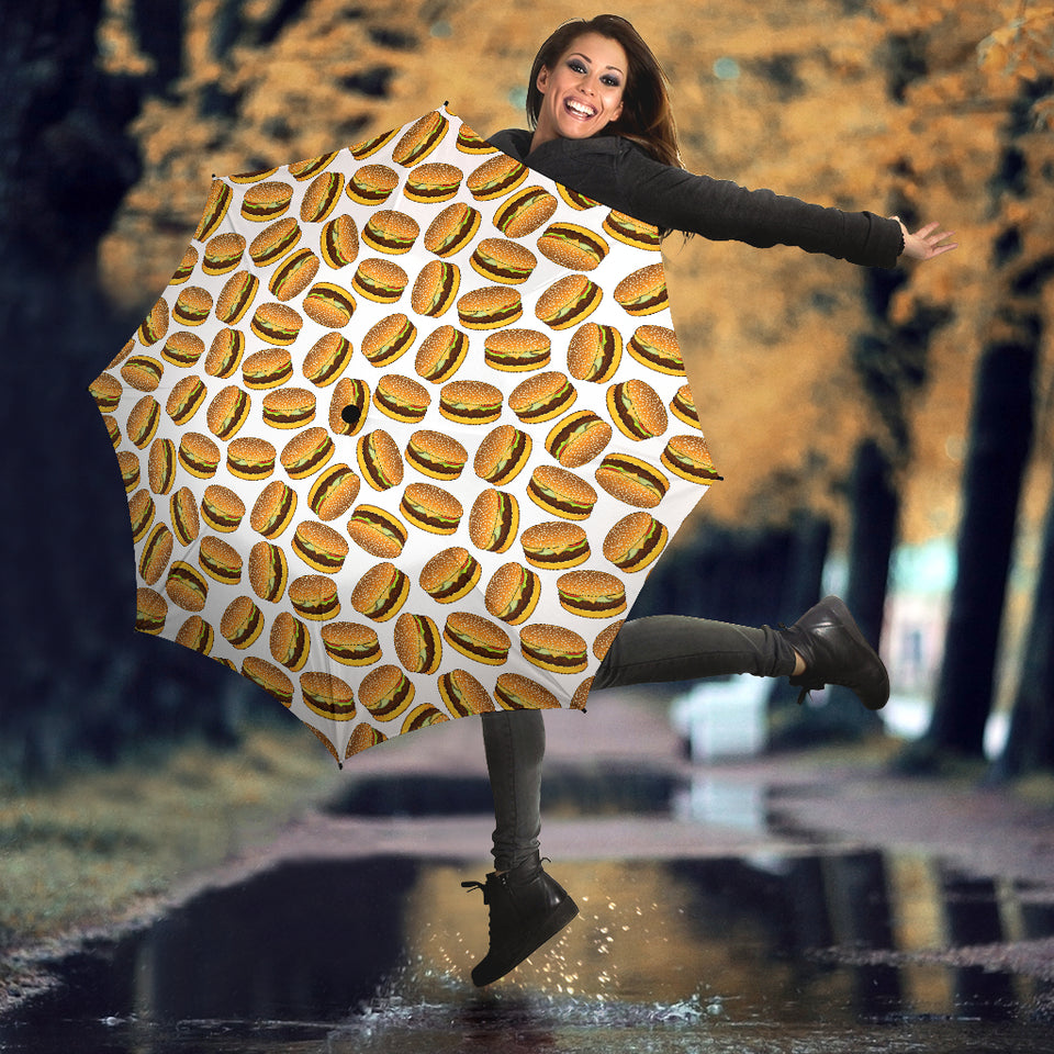 Hamburger Pattern Print Design 03 Umbrella