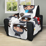 Cute ninja design pattern Recliner Cover Protector