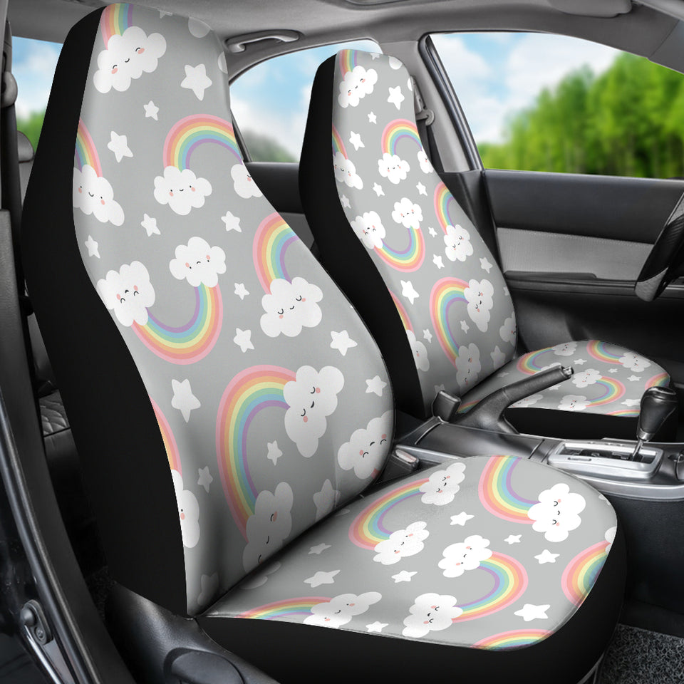 Cute Rainbow Clound Star Pattern  Universal Fit Car Seat Covers