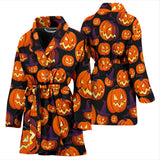 Halloween Pumpkin Pattern Women'S Bathrobe