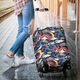 Blue Red Dragon Cloud Pattern Luggage Covers