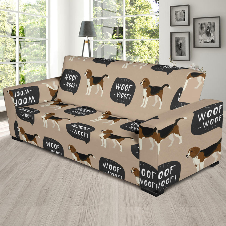Beagle Pattern Sofa Slipcover
