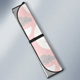 Cute Moon Cloud Star Pattern Pink Dot Background Car Sun Shade