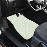 Cucumber Pattern Background Front And Back Car Mats