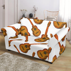 Paint Guitar Pattern Loveseat Couch Slipcover