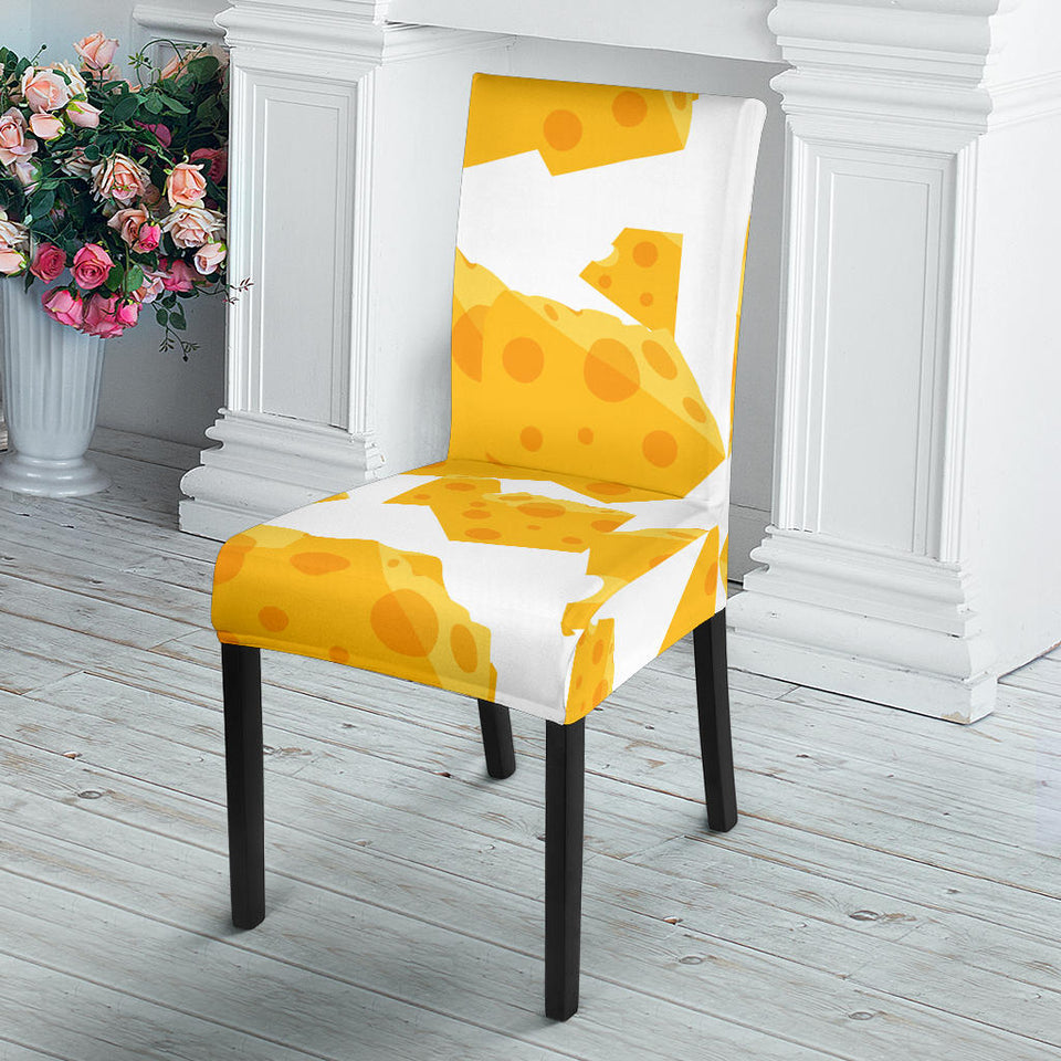 Cheese Slice Pattern Dining Chair Slipcover