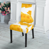 Cheese Slice Pattern Dining Chair Slipcover