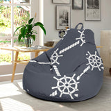 Nautical Steering Wheel Rope Pattern Bean Bag Cover