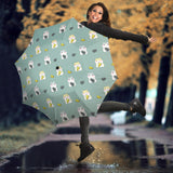 Cute Hamster Cheese Pattern Umbrella