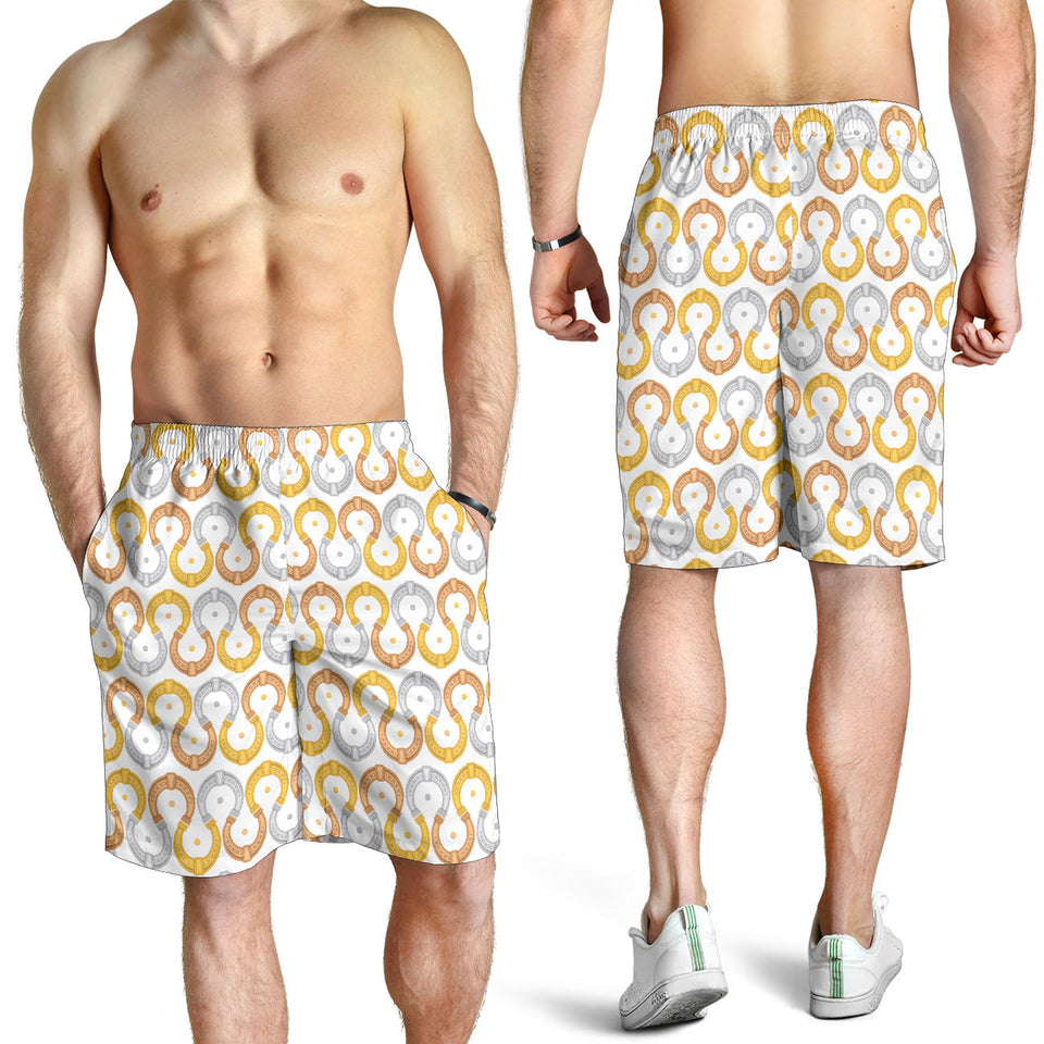 Horseshoes Pattern Print Design 03 Men Shorts