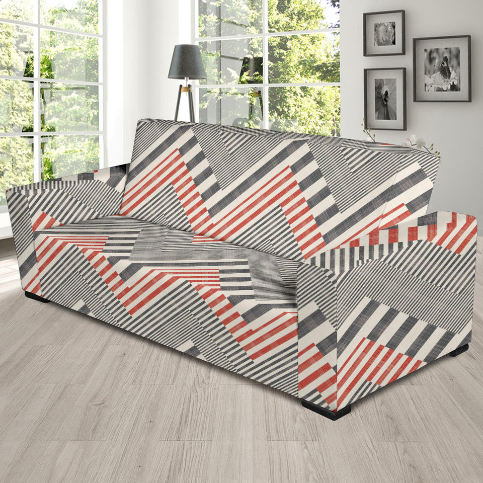 Zigzag Chevron Striped Pattern Sofa Slipcover