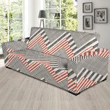 Zigzag Chevron Striped Pattern Sofa Slipcover