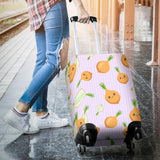 Cute Onions Smiling Faces Purple Background Luggage Covers