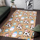 Cow Bottle Of Milk Pattern Area Rug
