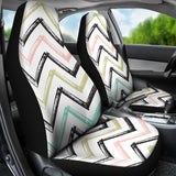 Zigzag  Chevron Paint Pattern  Universal Fit Car Seat Covers
