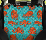 Octopus Turquoise Background Dog Car Seat Covers