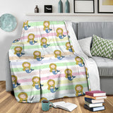 Cute Hand Drawn Mermaid Premium Blanket