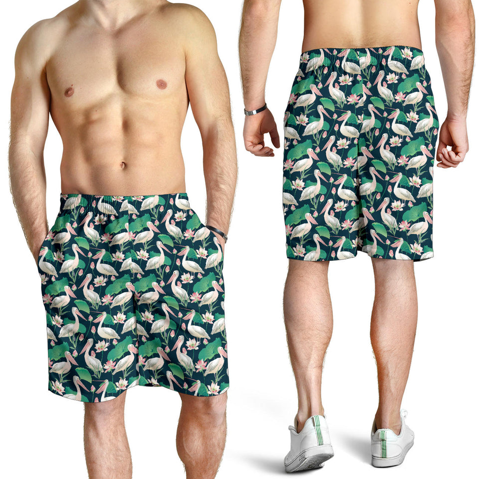 Pelican Pattern Print Design 03 Men Shorts