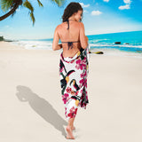 Toucan Flower Design Pattern Sarong