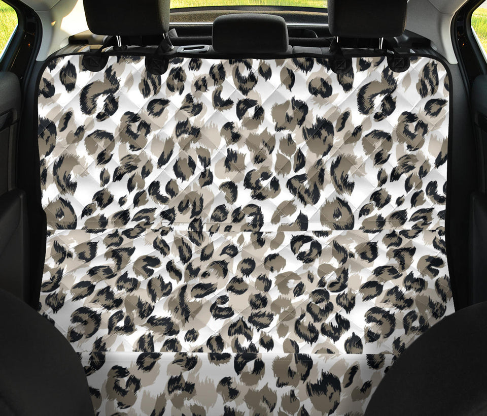 Leopard Skin Print Pattern Dog Car Seat Covers
