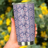 Indian Batik Style Pattern Tumbler