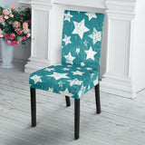 Vintage Star Pattern Dining Chair Slipcover