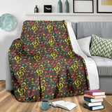 Music Notes Pattern Print Design 05 Premium Blanket