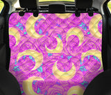 Moon Pink Rose Background Dog Car Seat Covers