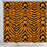 Bengal Tigers Skin Print Pattern Shower Curtain Fulfilled In US
