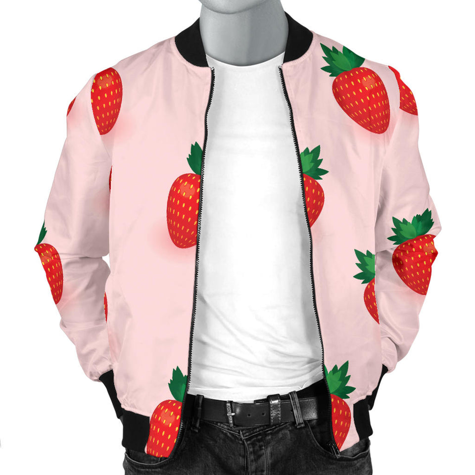 Strawberry Beautiful Pattern Men'S Bomber Jacket