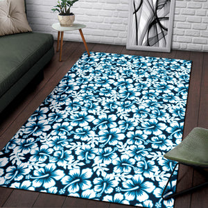 Hibiscus Pattern Print Design 04 Area Rug