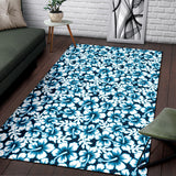 Hibiscus Pattern Print Design 04 Area Rug
