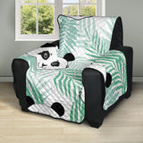 Panda pattern tropical leaves background Recliner Cover Protector