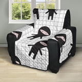 Ninja pattern plaid background Recliner Cover Protector
