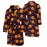 Hamburger Pattern Print Design 05 Men's Bathrobe