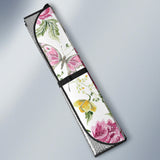 Hand Drawn Butterfly Rose Car Sun Shade