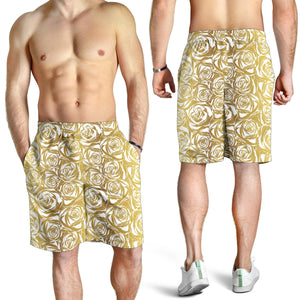 Rose Pattern Print Design 05 Men Shorts