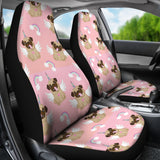 Cute Unicorn Pug Pattern  Universal Fit Car Seat Covers