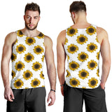 sunflowers design pattern Men Tank Top