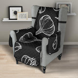 Garlic pattern black background Chair Cover Protector