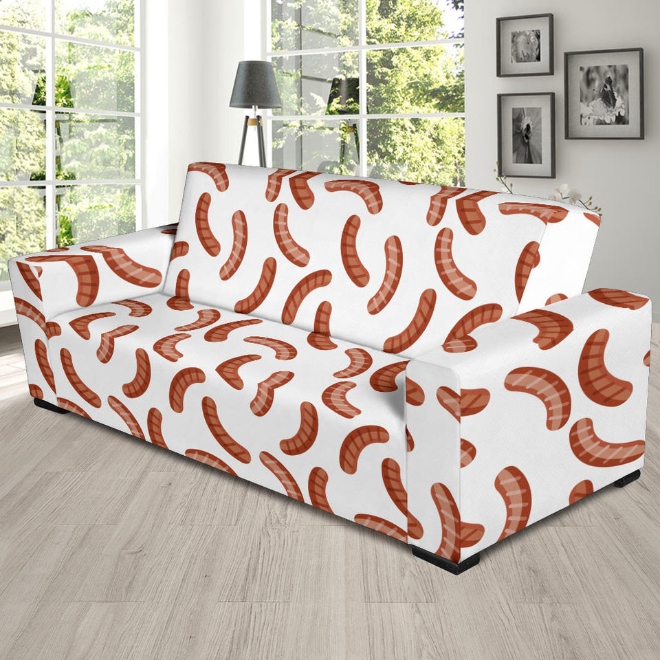 Sausage Pattern Print Design 04  Sofa Slipcover