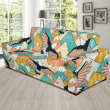 Eagle Pattern Print Design 02 Sofa Slipcover