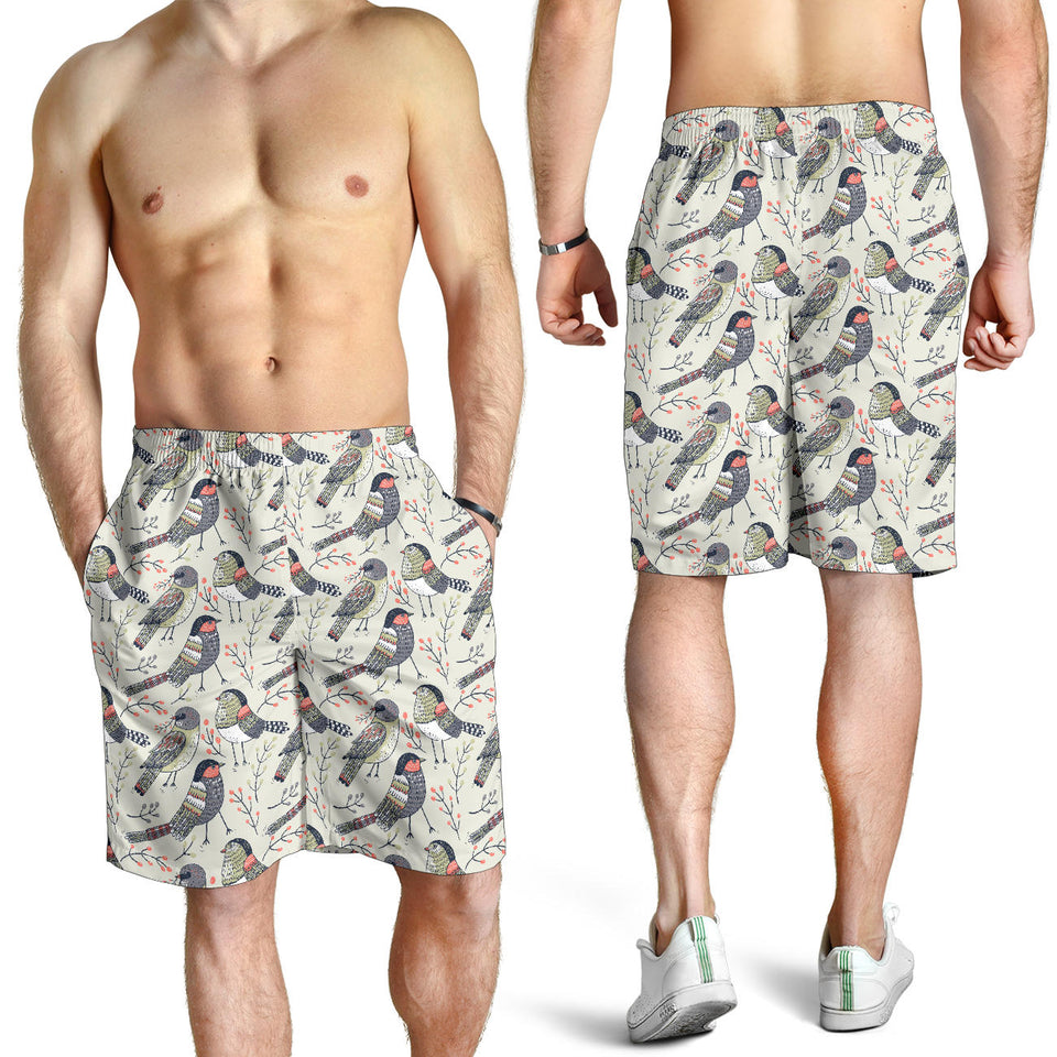 Pigeon Pattern Print Design 04 Men Shorts