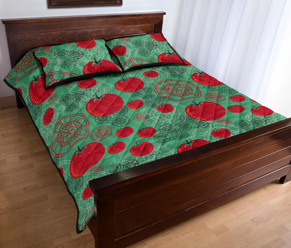 Tomato design pattern Quilt Bed Set