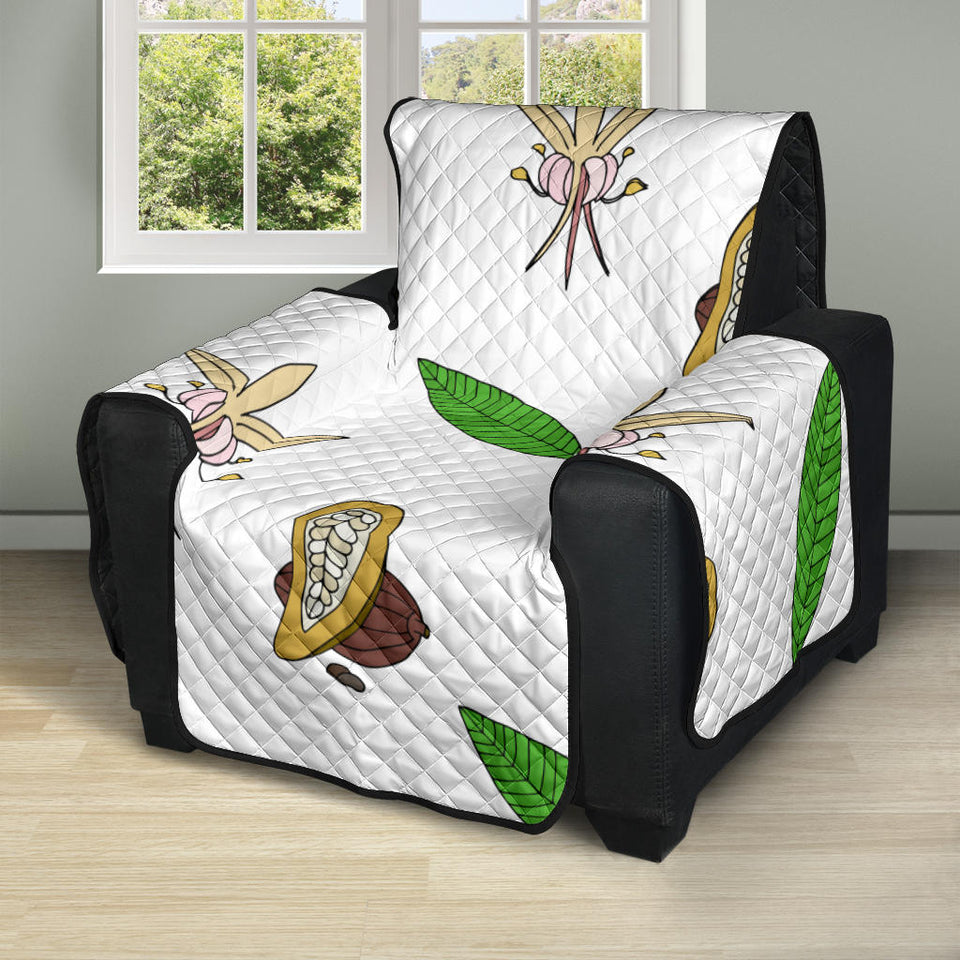 Color hand drawn cocoa pattern Recliner Cover Protector