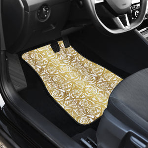 Rose Pattern Print Design 05 Front Car Mats