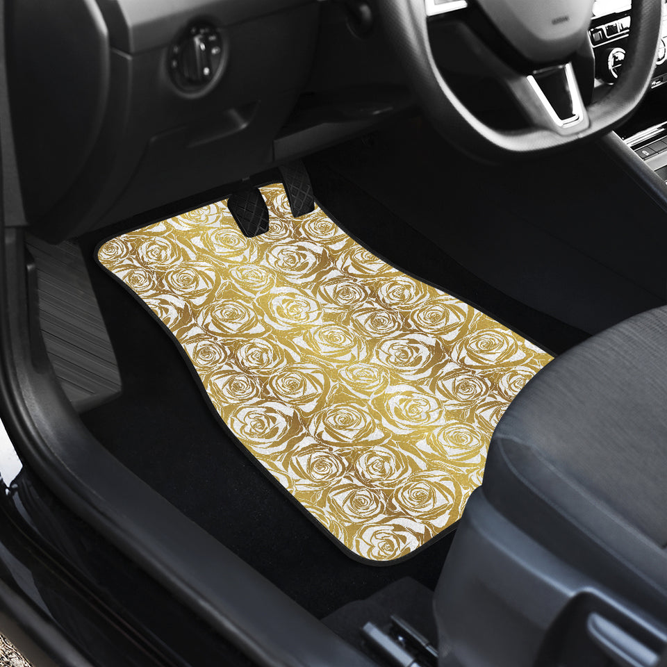 Rose Pattern Print Design 05 Front Car Mats