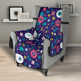 Colorful butterfly flower pattern.eps Chair Cover Protector